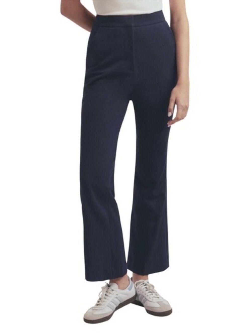 FAVORITE DAUGHTER The Phoebe Crop Flare Pant - NWT, Navy, Size 8